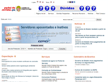 Tablet Screenshot of portaldoservidor.pa.gov.br