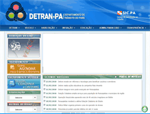 Tablet Screenshot of detran.pa.gov.br
