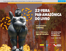 Tablet Screenshot of feiradolivro.pa.gov.br