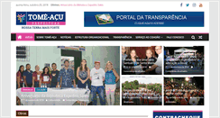 Desktop Screenshot of prefeituratomeacu.pa.gov.br