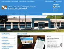 Tablet Screenshot of casacivil.pa.gov.br