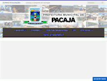 Tablet Screenshot of pacaja.pa.gov.br